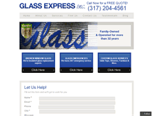 Tablet Screenshot of glassexpressrepair.com